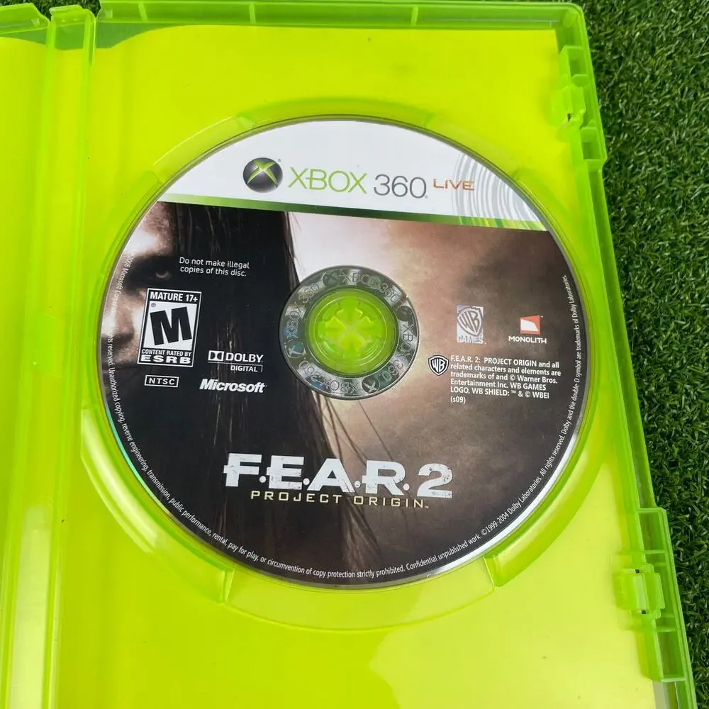 F.E.A.R. 2: Project Origin Microsoft Xbox 360 Horror Game no Manual